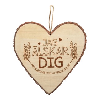 Hjärta Trä Jag Älskar Dig