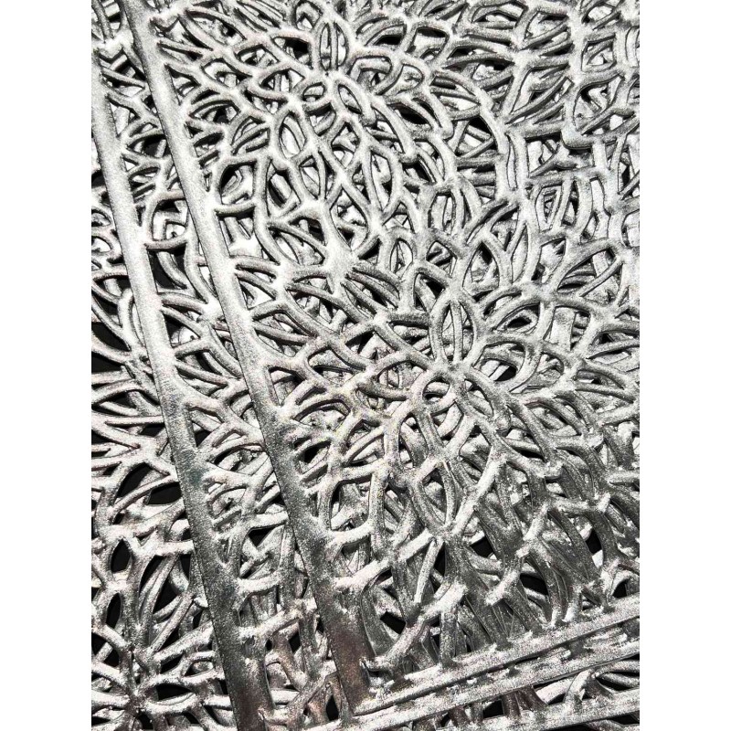 Underlägg Silver Guld Beige Plast 45x30 cm Underlägg Silver Guld Beige Plast 45x30 cm