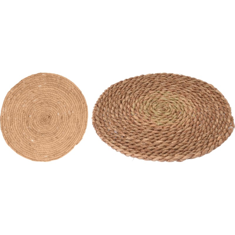 Underlägg Rund flätad beige 38 cm Underlägg Rund flätad beige 38 cm