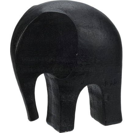Elefant Svart 20 cm