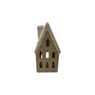 Lykta Hus Beige 20 cm