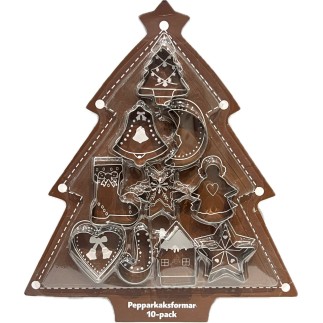 Pepparkaksformar 10-pack 1,5 cm