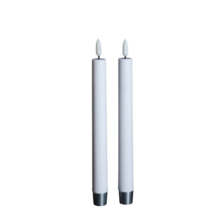 Rustikljus Ljus LED vitt timer 2-pack 25 cm