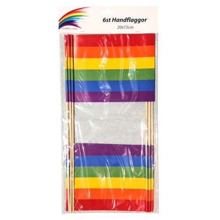 Pride Flagga 6-pack Papp HBTQ+