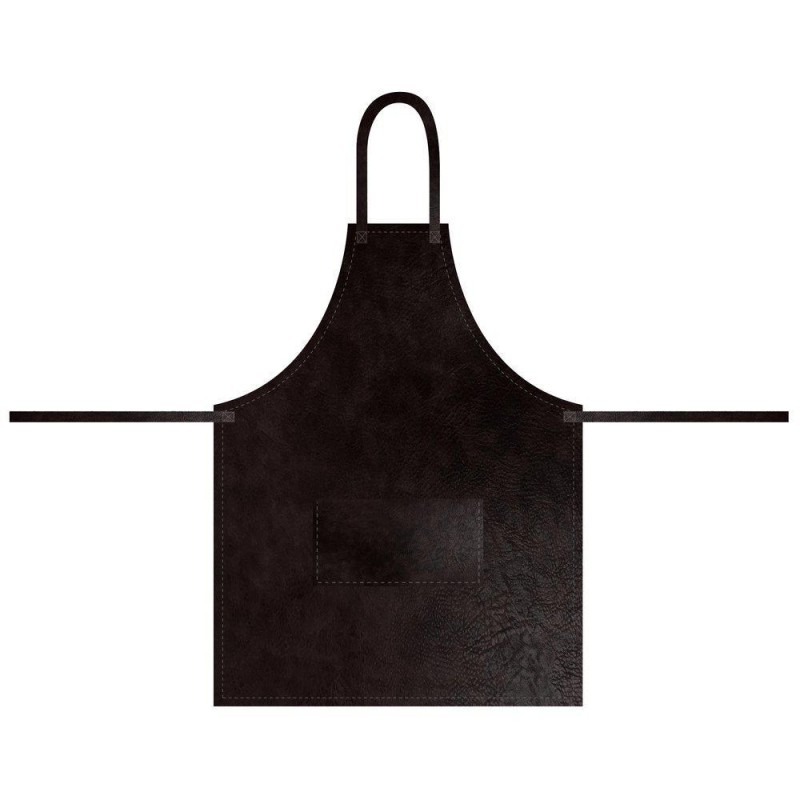 Förkläde Mörkbrun Läderlook Förkläde Mörkbrun Läderlook