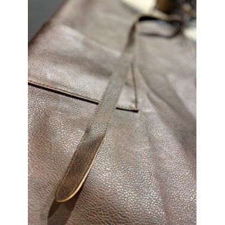 Förkläde Mörkbrun Läderlook