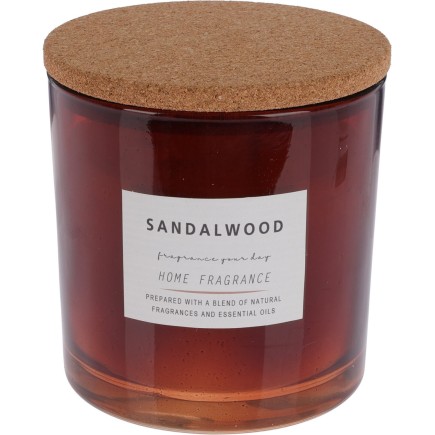 Doftljus Glasburk Lock Cedarwood Orange Sandalwood Patchouli Wood