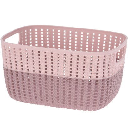 Korg Förvaring Beige Rosa Grå Grön Plast 22x28 cm