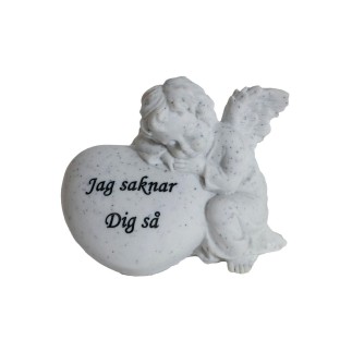 Grav Dekoration Ängel 10 cm