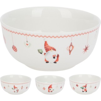 Skål Jul Vit Tomte