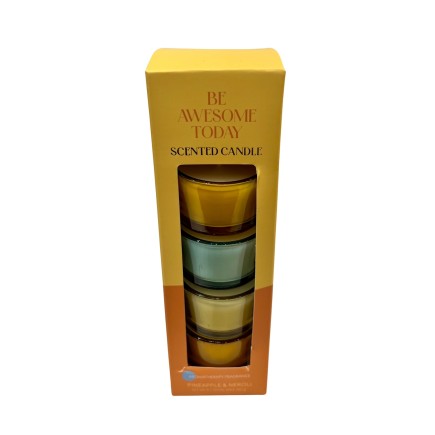 Doftljus 4-pack Presentförpackning Pineapple & Neroli