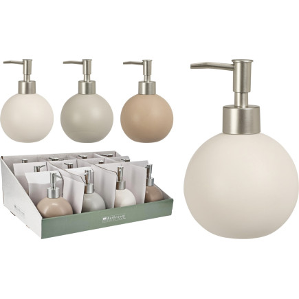 Tvålpump Rund Keramik Vit