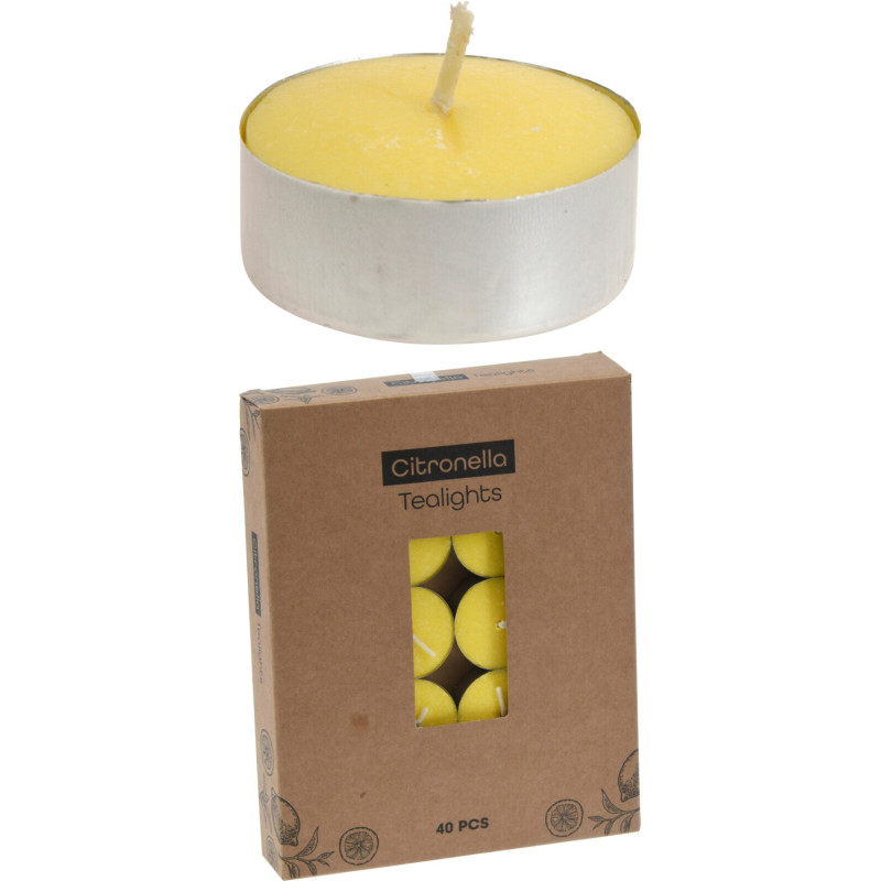 Myggljus Citronella Värmeljus 40-pack Myggljus Citronella Värmeljus 40-pack