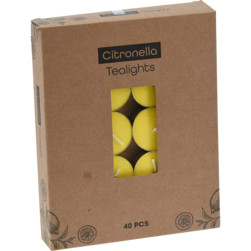 Myggljus Citronella Värmeljus 40-pack Myggljus Citronella Värmeljus 40-pack