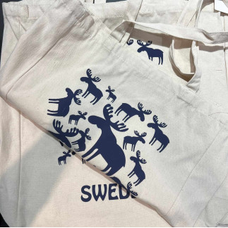 Väska Tygkasse Älg Canvas