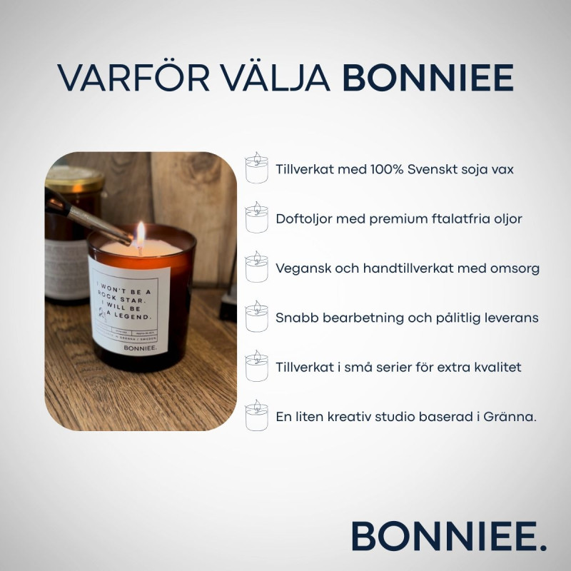 Bonniee Doftljus Linne 200 gram