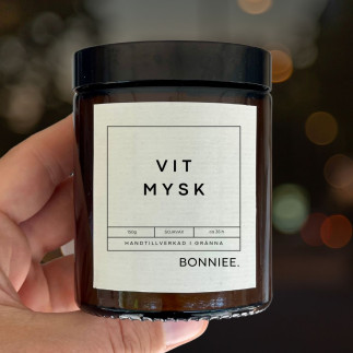 Bonniee Doftljus Vit Mysk 200 gram