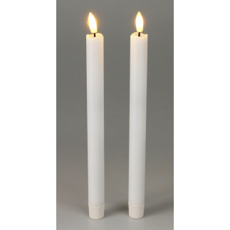 Ljus 2-pack LED Vita 25 cm