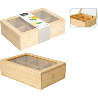 Teburk Tebox Trälåda Natur 24 cm