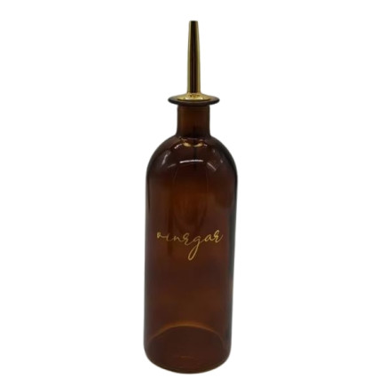 Flaska Glas Vinäger Pipkork Brun 500 ml