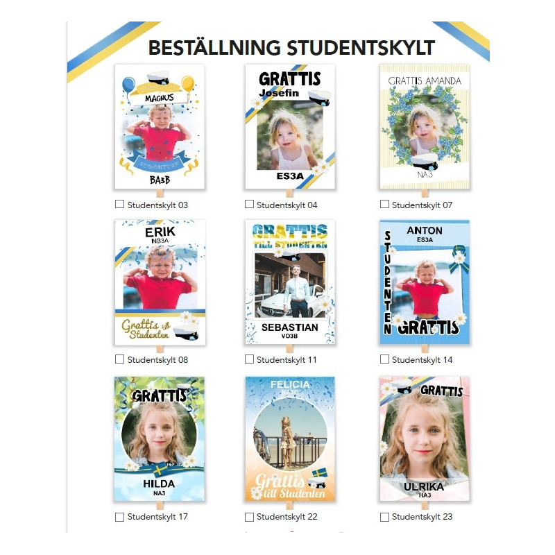 Studentskylt