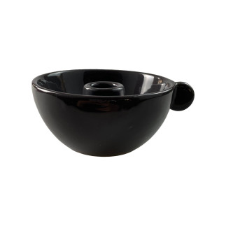 Ljusstake Keramik Svart 13 cm