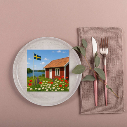 Servetter Sommarhus 33x33 cm 20-pack