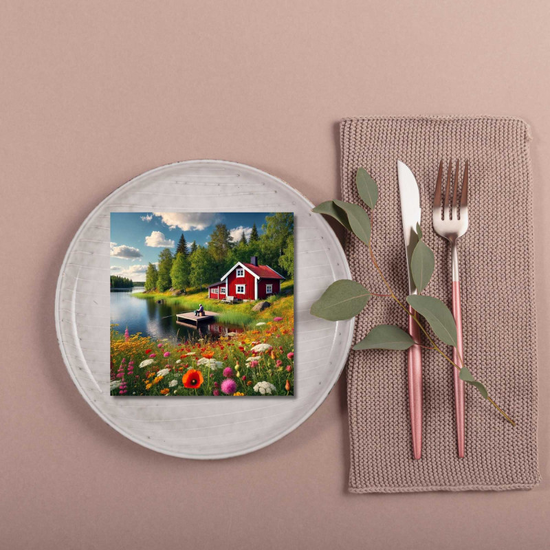 Servetter Småland 33x33 cm 20-pack Servetter Småland 33x33 cm 20-pack