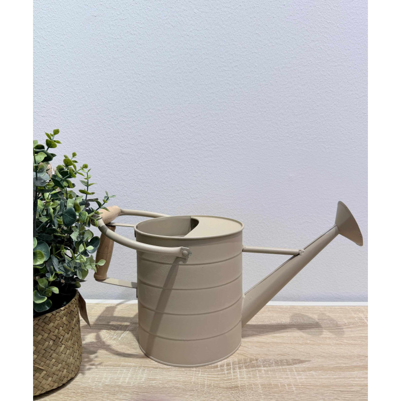 Vattenkanna Beige Metall 18 cm