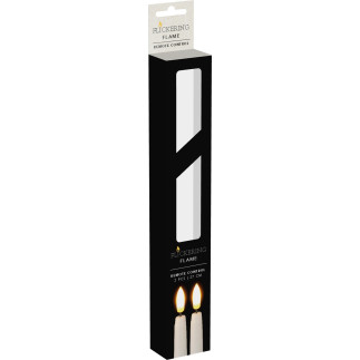 Ljus 2-pack LED Vita 27 cm
