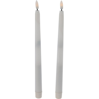 Ljus 2-pack LED Vita 27 cm