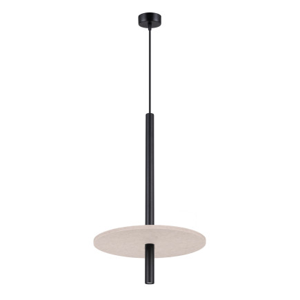 Pendellampa FELTRO 1 svart/beige