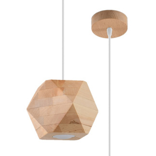 Pendel lampa brownY naturträ