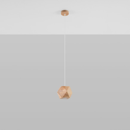 Pendel lampa brownY naturträ