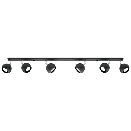 Taklampa OCULARE 6L svart